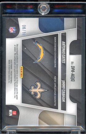 2025 Prizm Antonio Gates Jimmy Graham Dual Gold Patch Auto /10