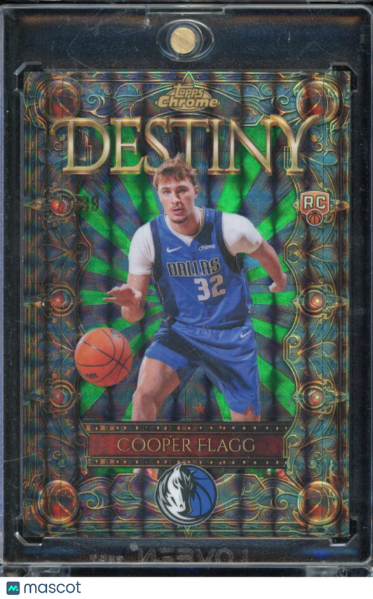 2025-26 Topps Chrome Cooper Flagg Destiny Green /99 Rookie