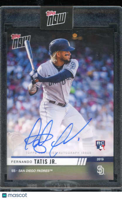 2019 Topps Now Fernando Tatis Jr Platinum Rookie Auto