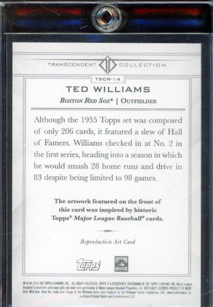 2016 Transcendent Ted Williams Sketch 7/65