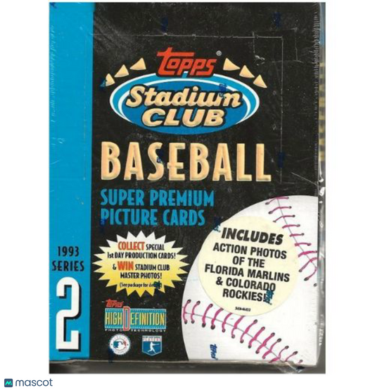 1993 Topps Stadium Club Baseball Series 2 Hobby Box