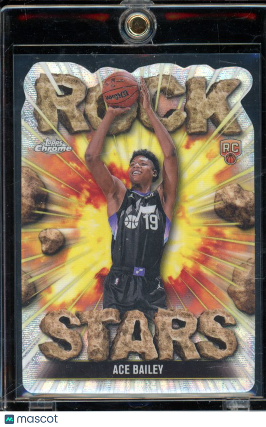 2025-26 Topps Chrome Ace Bailey Rock Stars Rookei Case Hit