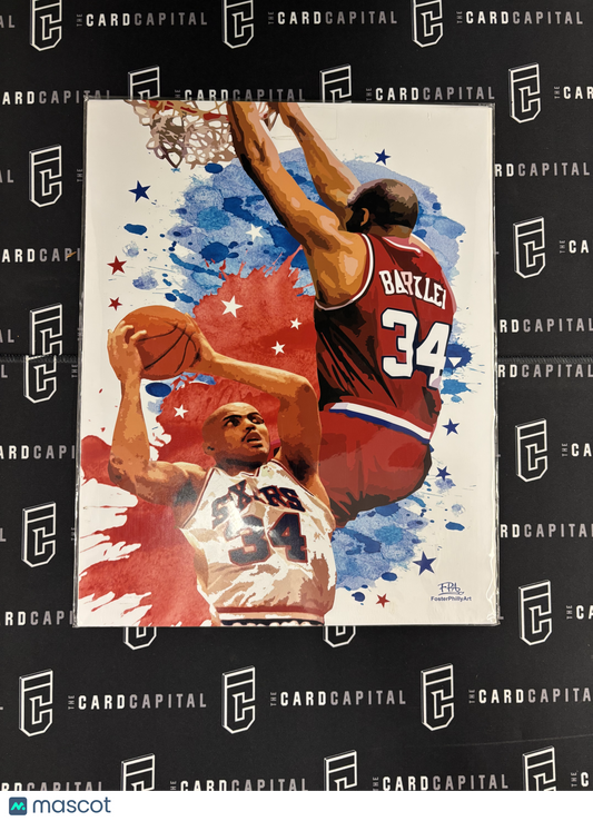 Charles Barkley Lithograph Foster Philly Art