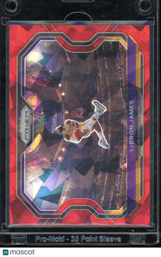 2020-21 Prizm Lebron James Kobe Tribute Red Ice