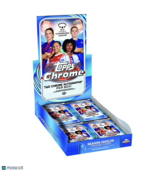 PRE ORDER 2025-26 Topps Chrome UEFA Womens Champ League Hobby Box