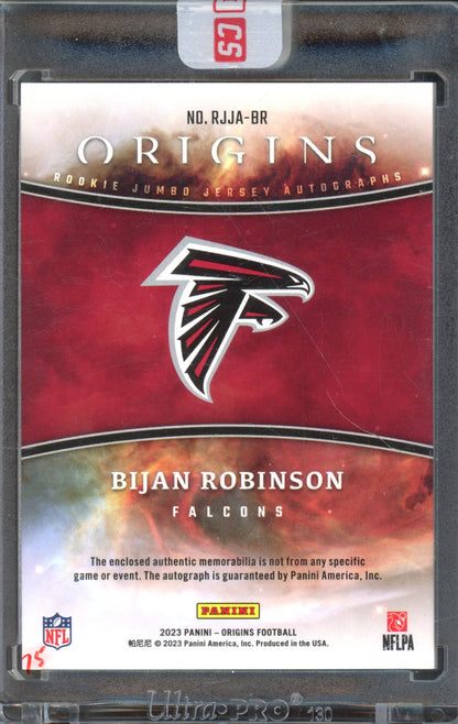 2023 Origins Bijan Robinson Rookie Patch Auto Orange 28/75 RC