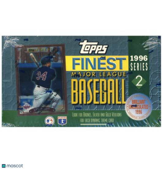 1996 Topps Finest Series 2 Baseball Hobby Box