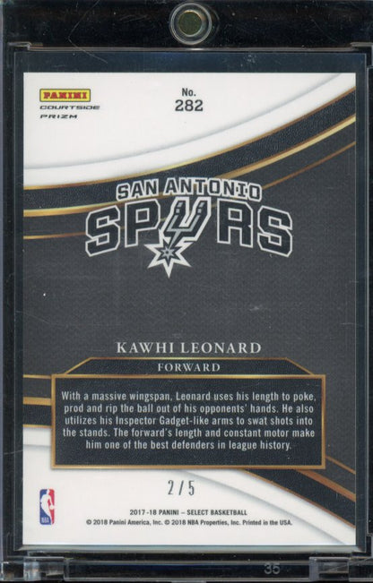 2017-18 Select Kawhi Leonard Green Courtside /5