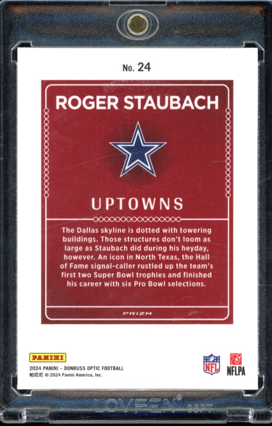 2024 Optic Roger Staubach Uptowns Case Hit