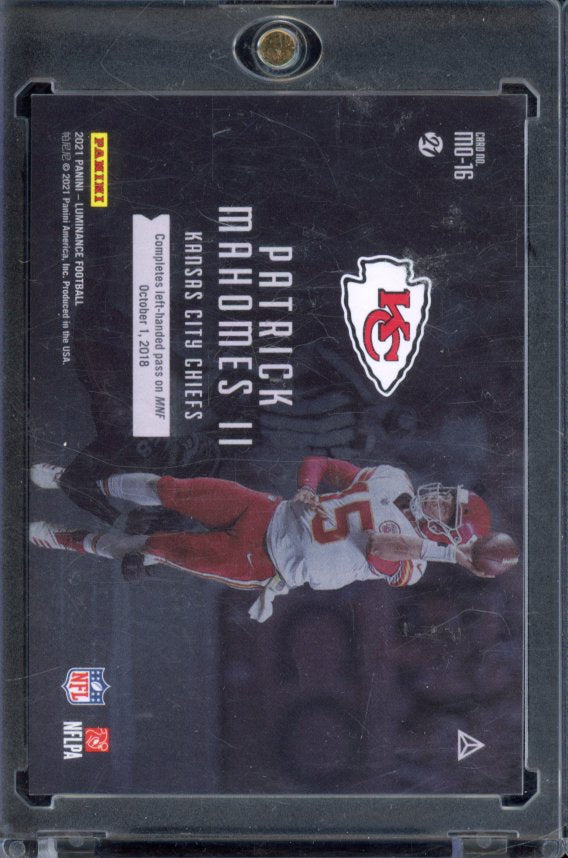 2021 Luminance Patrick Mahomes Moments SP