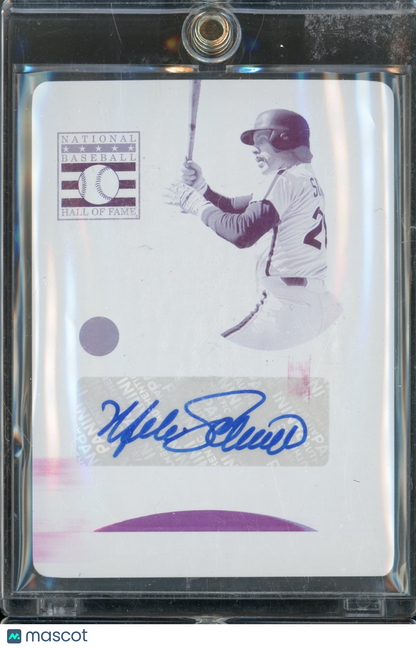 2020 National Treasures Mike Schmidt Auto Printing Plate 1/1