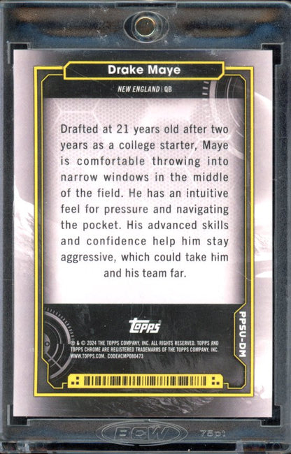 2024 Topps Chromne Cosmic Drake Maye Rookie The Sun