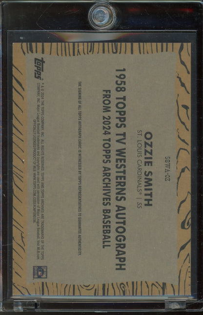2024 Topps Archives Ozzie Smith The Wizard Auto