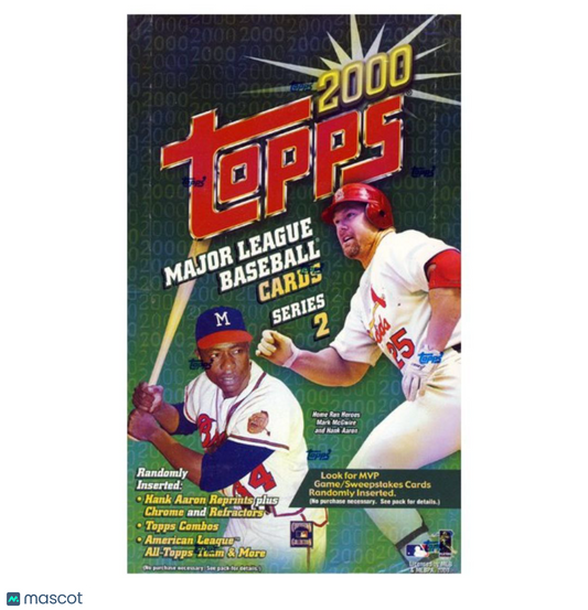 2000 Topps Series 2 Baseball Hobby Box
