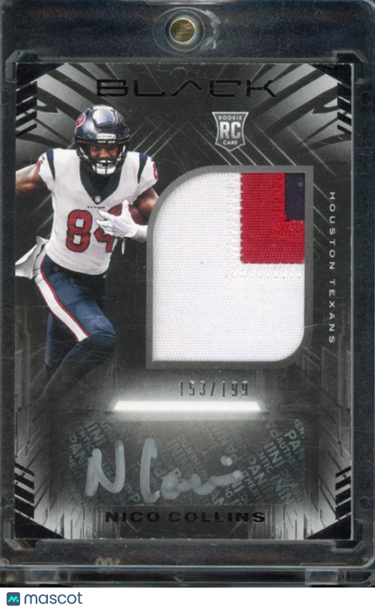 2021 Black Nico Collins Rookie Patch Auto /199