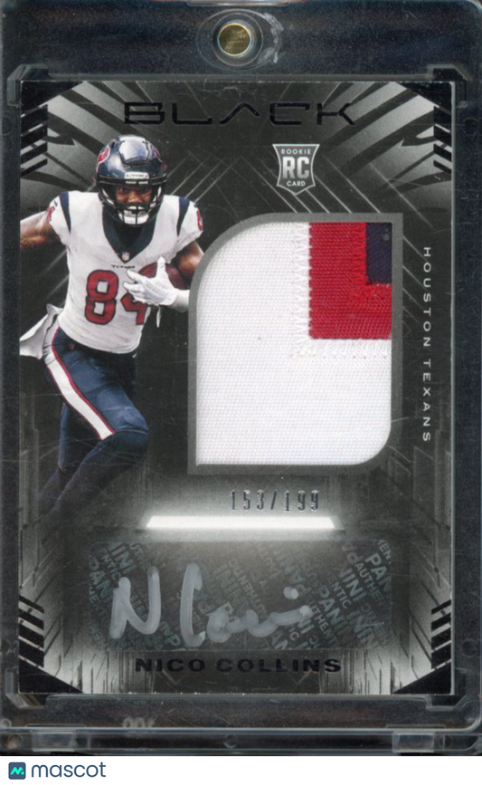 2021 Black Nico Collins Rookie Patch Auto /199