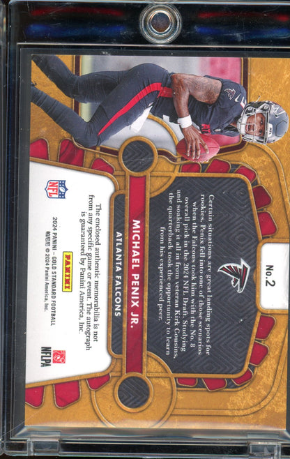 2024 Gold Standard Michael Penix Jr. Rookie Patch Auto 070/149 RC