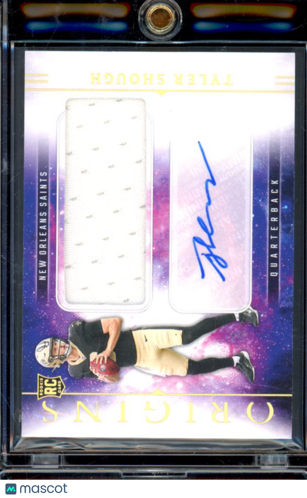 2025 Origins Tyler Shough Rookie Patch Auto