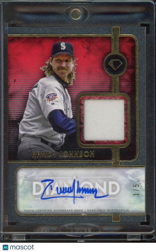 2023 Diamond Icons Randy Johnson Red Patch Auto 1/5