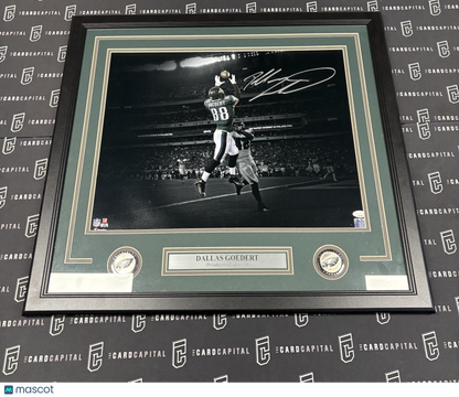 Dallas Goedert Signed 16x20 Eagles Framed and Matted