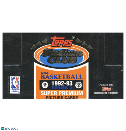 1992-93 Topps Stadium Club Series 2 Basketball Jumbo Box
