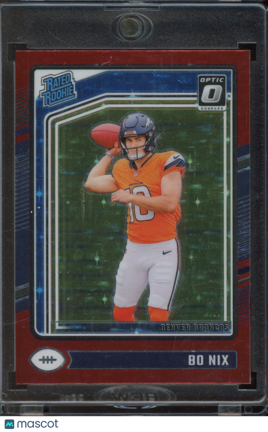 2024 Optic Bo Nix Red Stars Rookie
