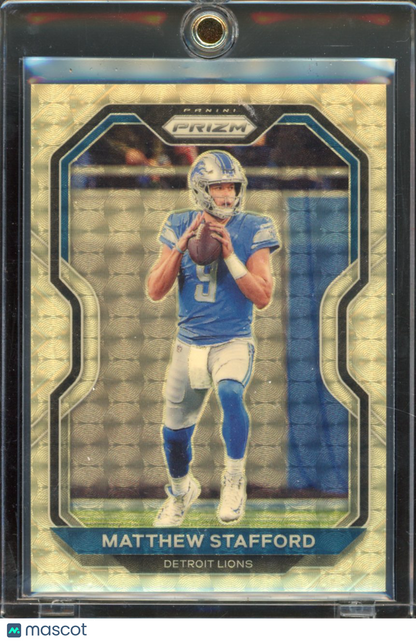 2020 Prizm Matthew Stafford Gold Vinyl /5