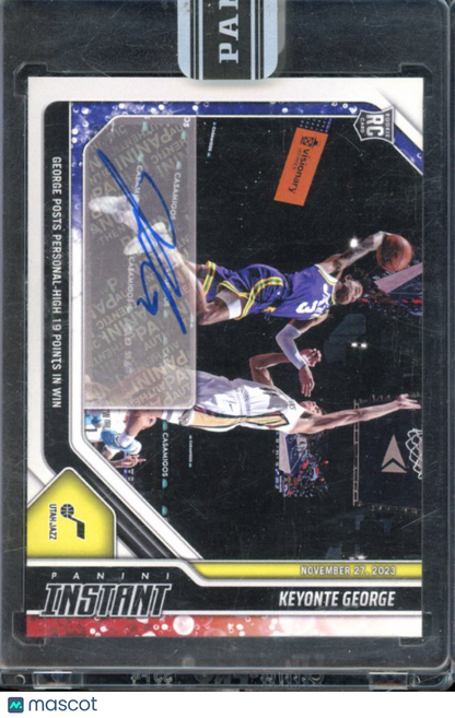 2023-24 Panini Instant Keyonte George Rookie Auto /10