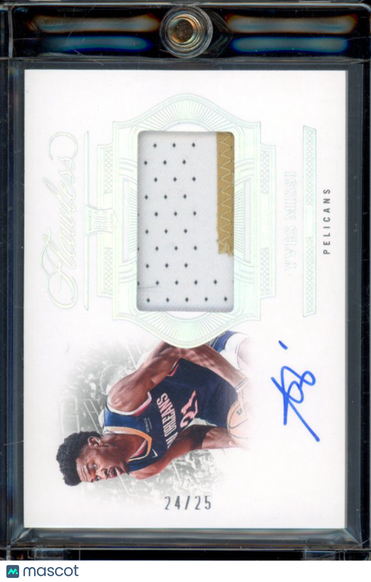 2024-25 Flawless Yves Missi Rookie Patch Auto /25