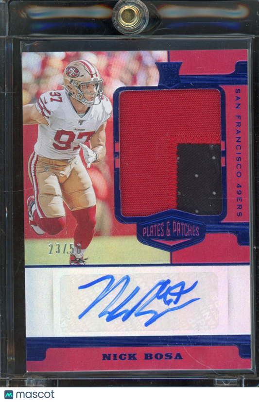 2019 Plates & Patches Nick Bosa Jumbo RPA 23/50 RC