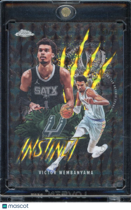 2025-26 Topps Chrome Victor Wembanyama Instinct Gold /50