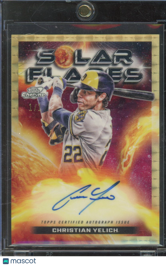 2024 Topps Chrome Cosmic Christian Yelich 1/1 Superfractor Auto