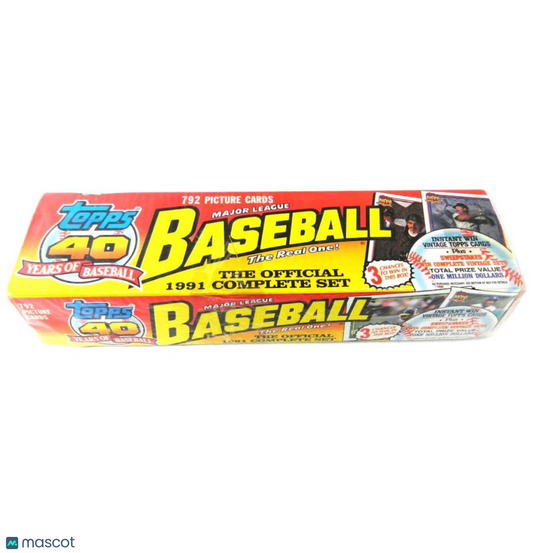 1991 Topps Baseball Complete Set "The Red One" Box