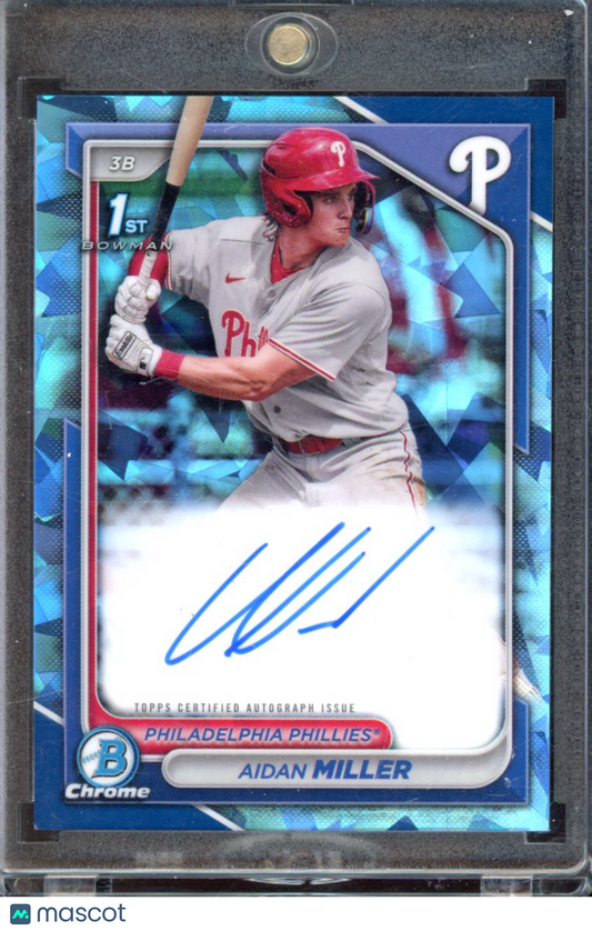 2023 Bowman Chrome Aidan Miller Sapphire Auto