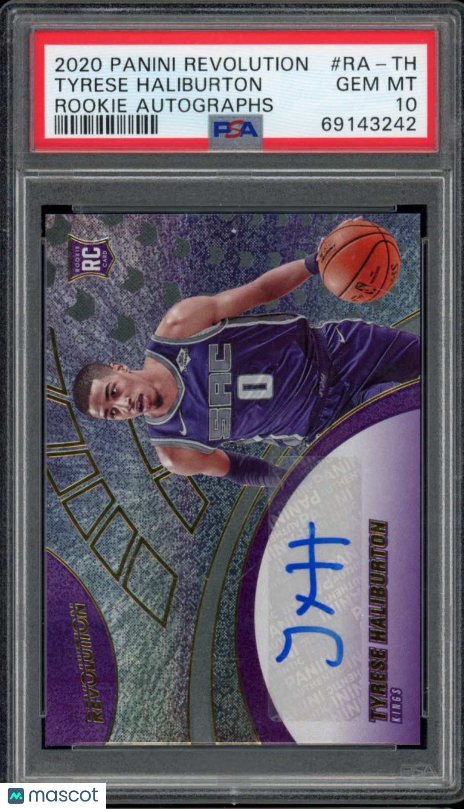 2020-21 Revolution Tyrese Haliburton Rookie Auto PSA 10
