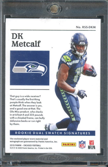 2019 Encased DK Metcalf Rookie Patch Auto /50