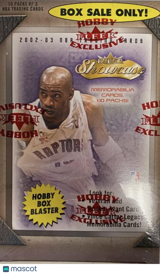 2002-03 Fleer Showcase Basketball Blaster Box