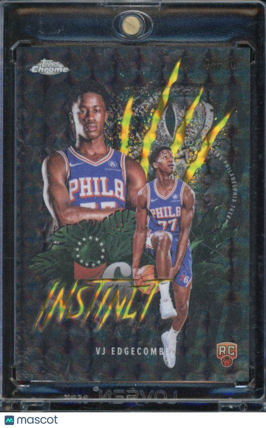2025-26 Topps Chrome VJ Edgecombe Instinct Gold Rookie /50