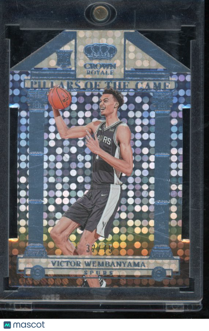 2023-24 Crown Royale Victor Wembanyama Pillars Of The Game Rookie /75