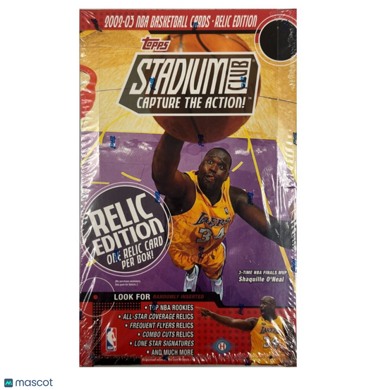 2002/03 Topps Stadium Club Relic Edition Basketball Hobby Box
