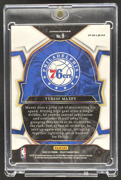 2022-23 Panini Select Tyrese Maxey #9 Elephant