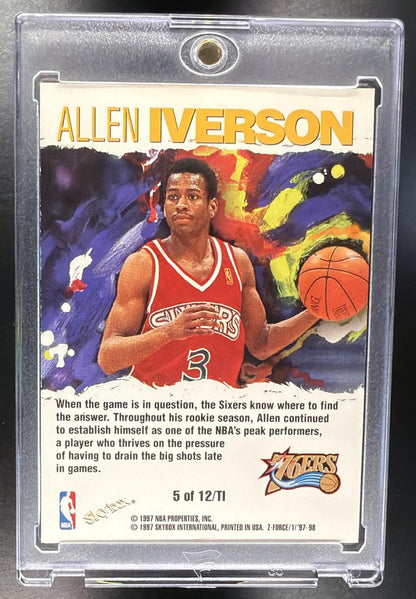 1997-98 Skybox Z-Force Allen Iverson #5 TI Total Impact