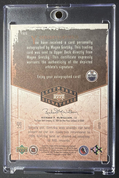 2004-05 Upper Deck Legendary Signatures Wayne Gretzky #WG Auto