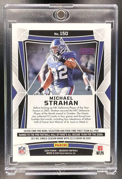2024 Panini Obsidian Michael Strahan #150 Molten FOTL 1/14