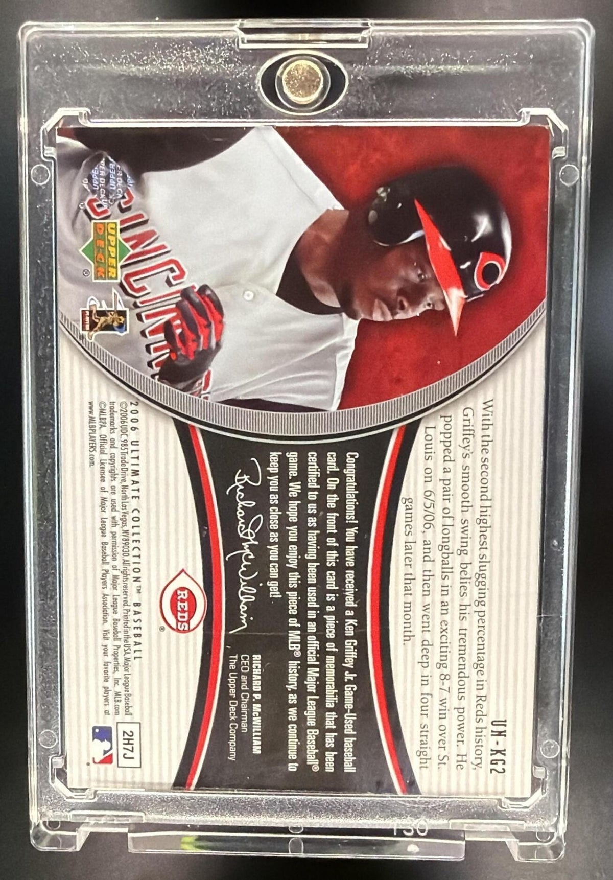 2006 Upper Deck Ultimate Collection Ken Griffey Jr. #UN-KG2 Numbers Patches /35