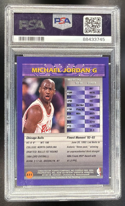1994-95 Topps Finest Michael Jordan #331 PSA 9