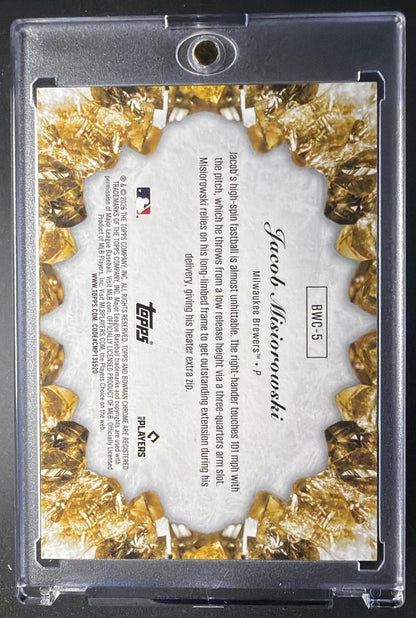 2026 Bowman Jacob Misiorowski #BWC-5 Crystallized Chrome RC SSP Gold /50