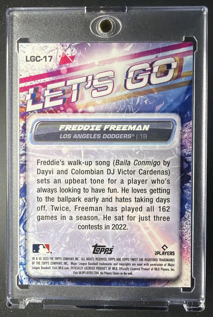 2023 Topps Finest Freddie Freeman #LGC-17 Let's Go Chrome