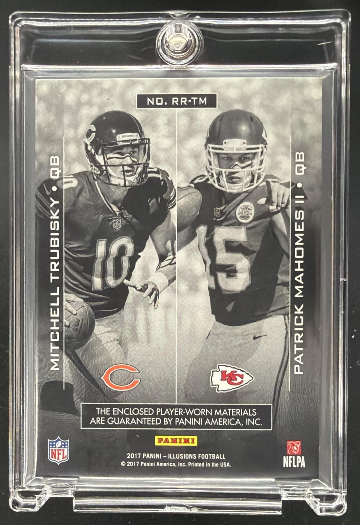 2017 Panini Illusions Patrick Mahomes II Mitchell Trubisky #RR-TM Rookie Patch 1/25
