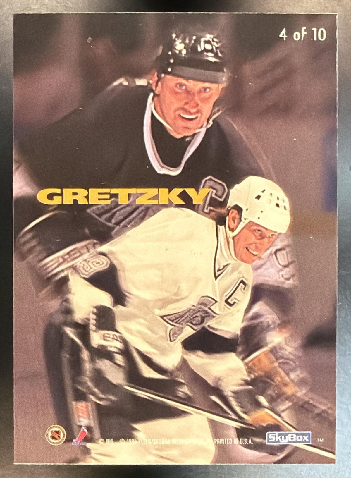 1995-96 Skybox E-Motion Wayne Gretzky 4 of 10 Motion Xcel